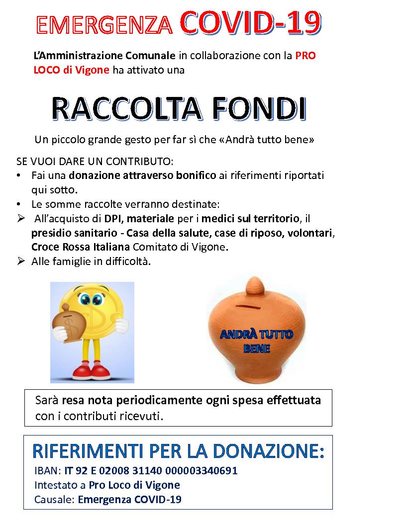 locandina raccolta fondi